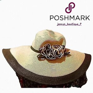 🌞 VACATION straw SUN HAT WITH FLOWERS